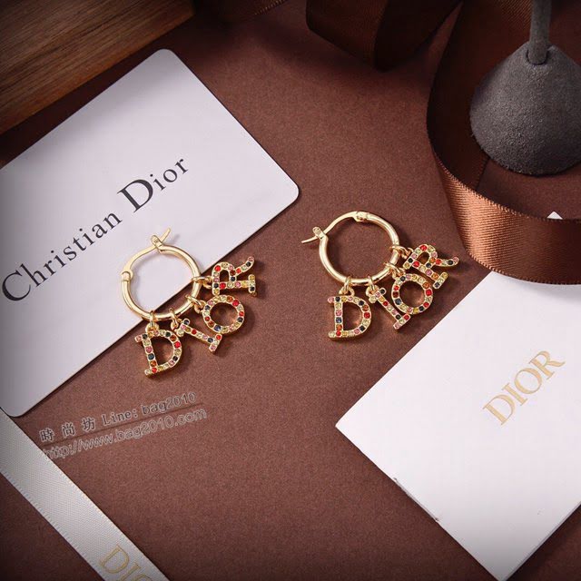 Dior飾品 2021新款DIOR迪奧字母耳釘耳環  zgd1369